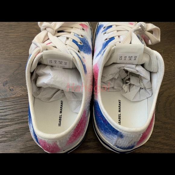 ISABEL MARANT Binkoo Ikat Canvas Sneakers - Picture 9 of 12